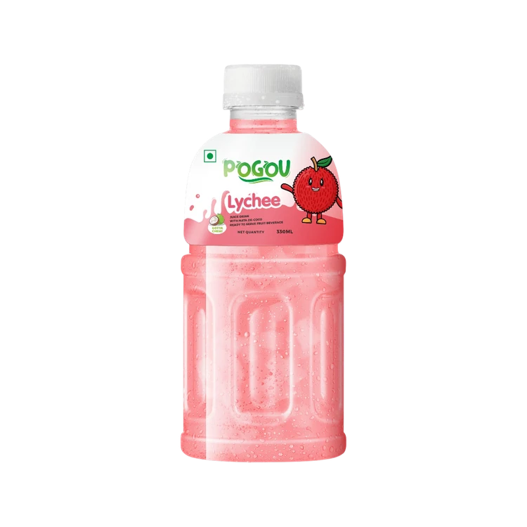 POGOU Lychee Juice With Nata De Coco