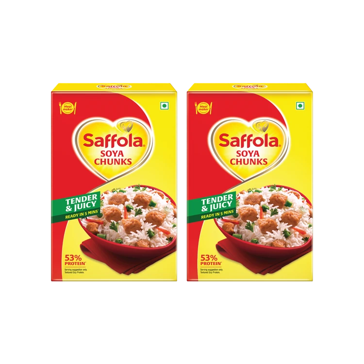 Saffola Mealmaker Soya Chunks - Pack of 2