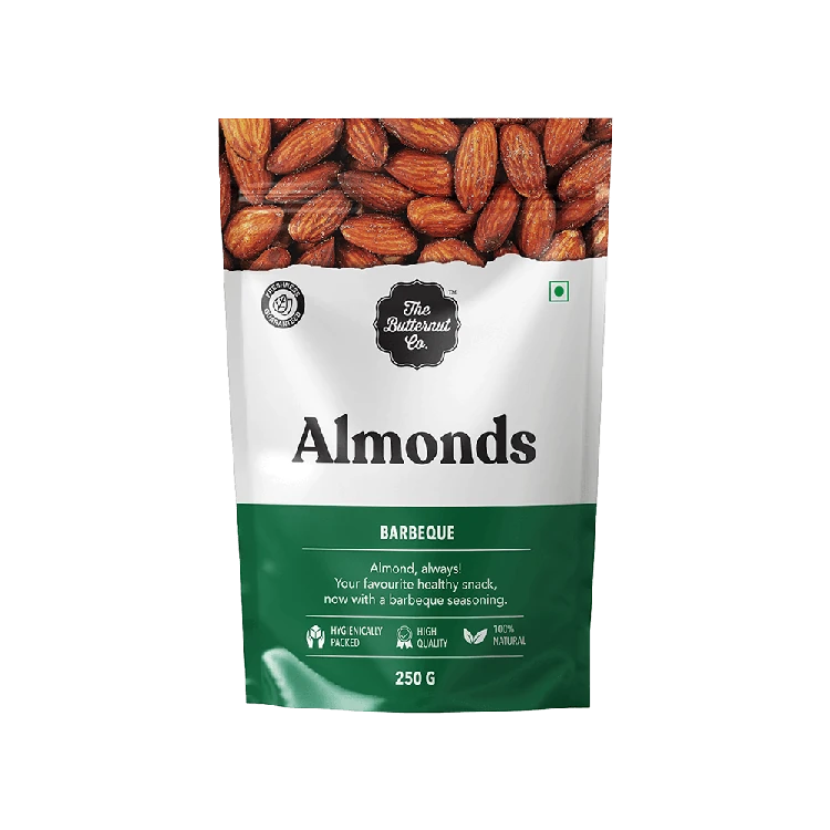 The Butternut Co. Barbeque Almonds (Badami)