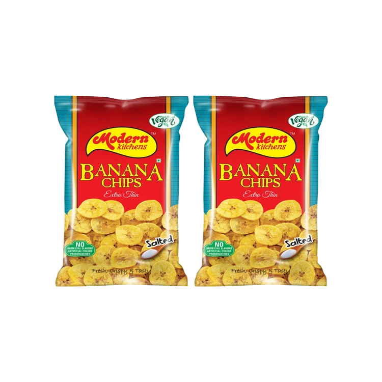 Modern Kitchens Salted Banana Chips - Pack of 2