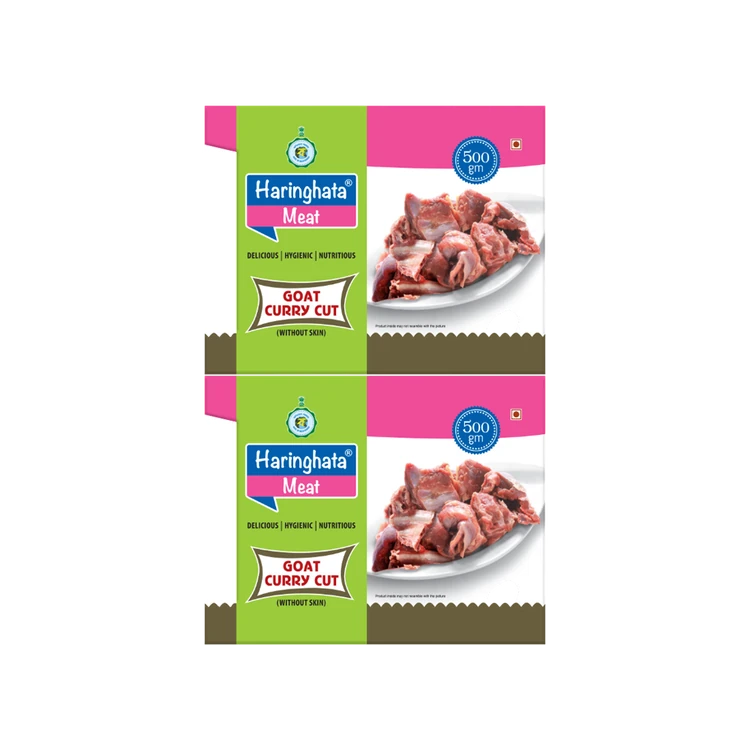 Haringhata Curry Cut Frozen Goat Mutton Curry Cut - Pack of 2