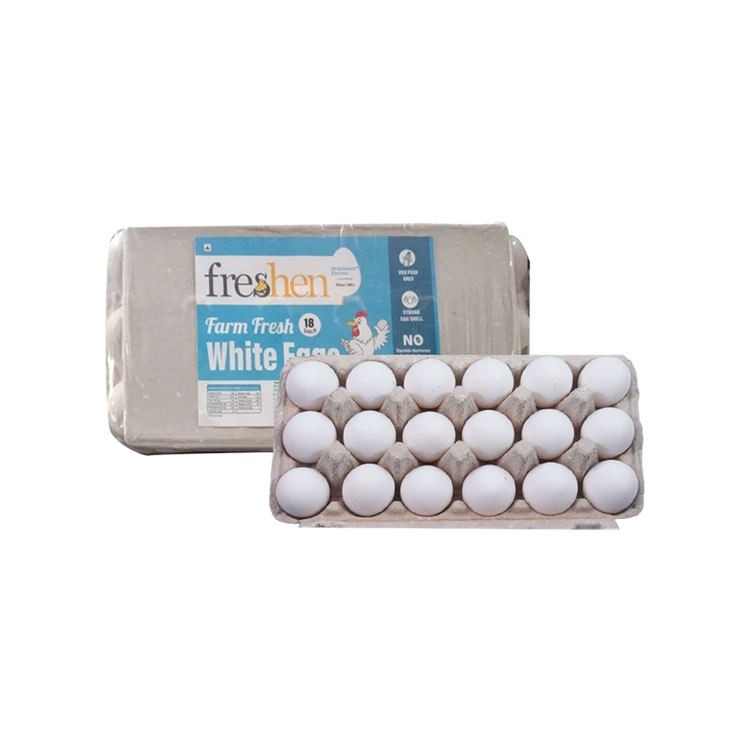 Freshen Eggs Farm Fresh White Eggs (18 pieces)