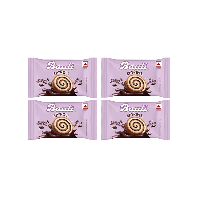 Bauli Spyroll Soft Swiss Roll - Pack of 4