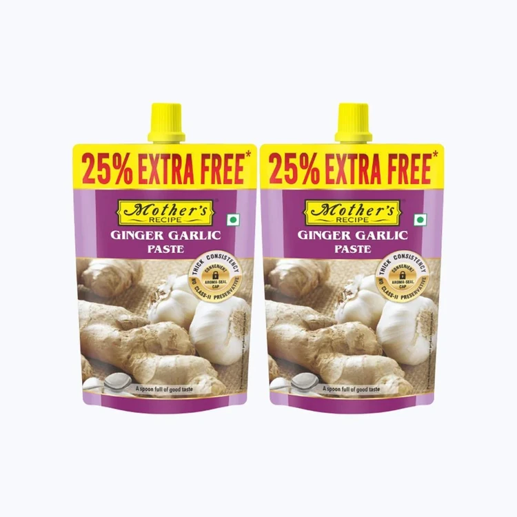 Mother's Recipe Ginger Garlic Paste - Pack of 2