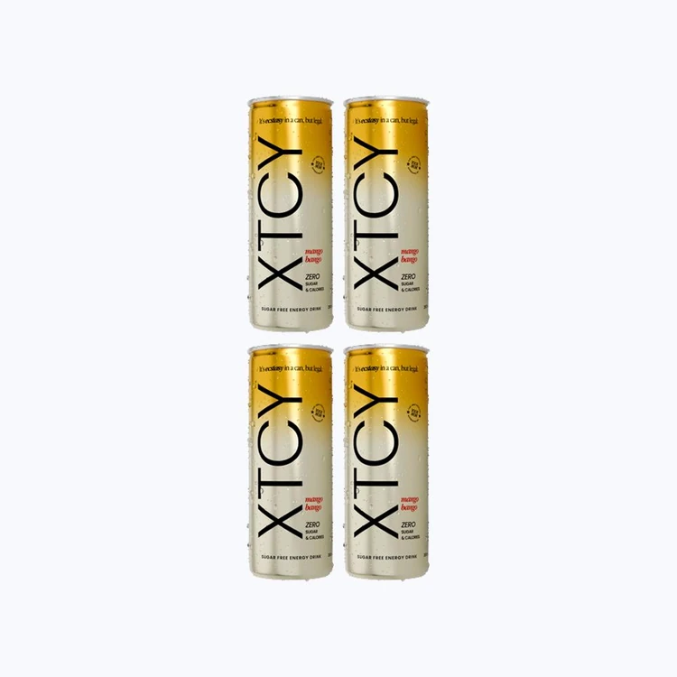 XTCY Mango Zero Sugar Energy Drink - Pack of 4