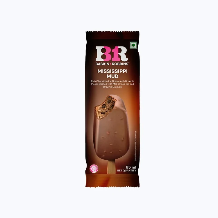 Baskin Robbins Mississipi Mud Ice Cream Stick