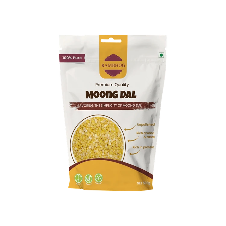 RAMBHOG Unpolished Moong Dal