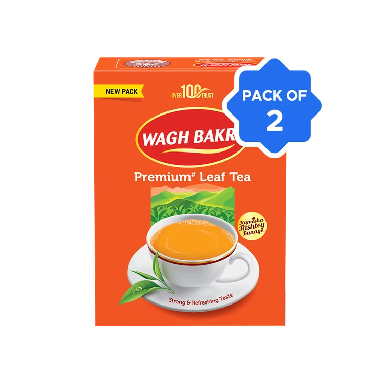 Wagh Bakri Premium Leaf Tea - Pack of 2