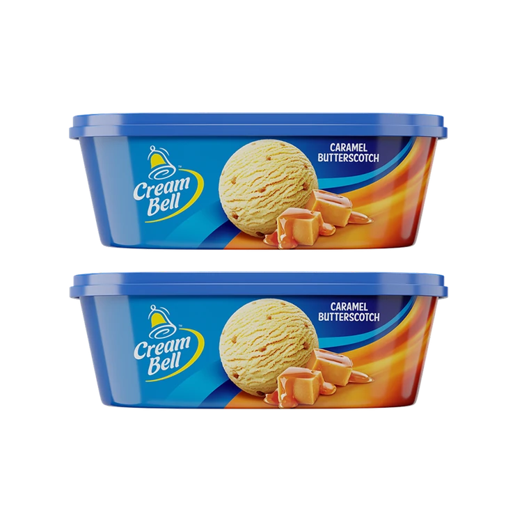 Cream Bell Butterscotch Ice Cream Tub - Pack of 2