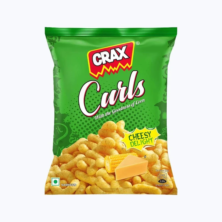 Crax Curls Cheese Delight Corn Puffs Snacks