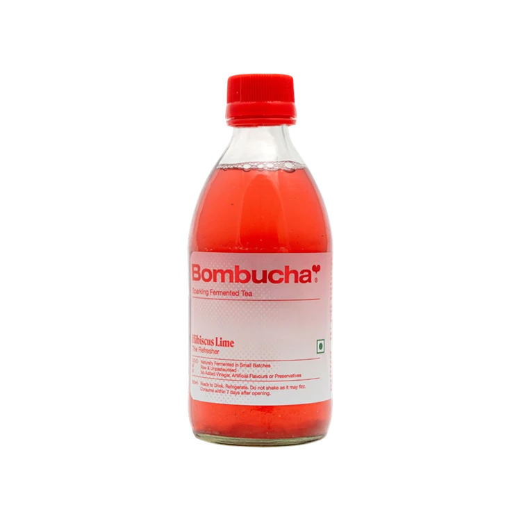 Bombucha Hibiscus Lime Kombucha