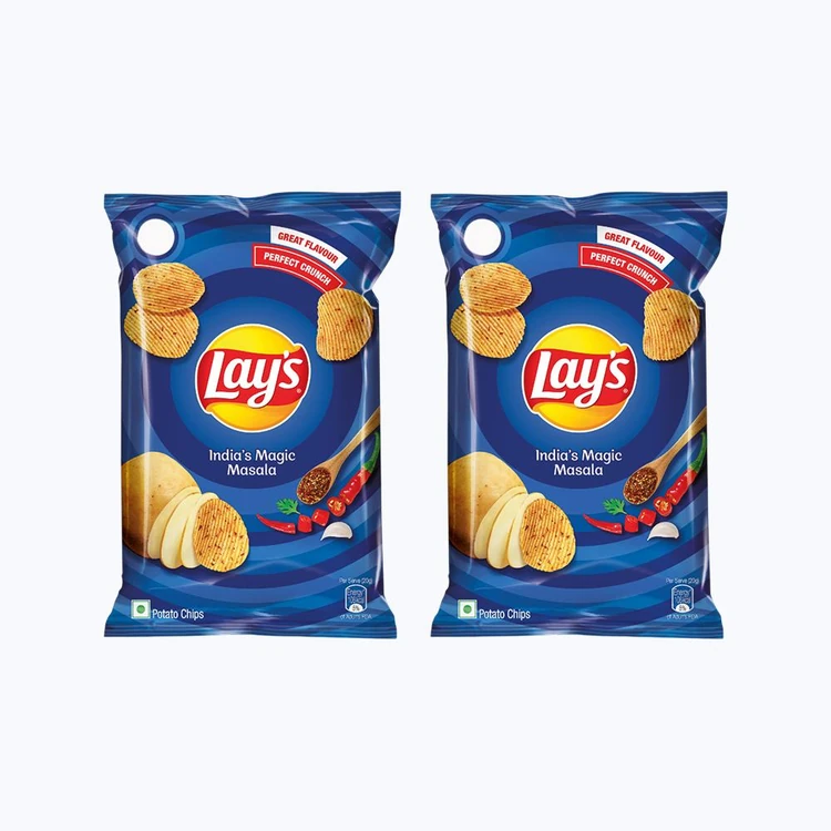 Lay's India's Magic Masala Potato Chips (143 g) - Pack of 2