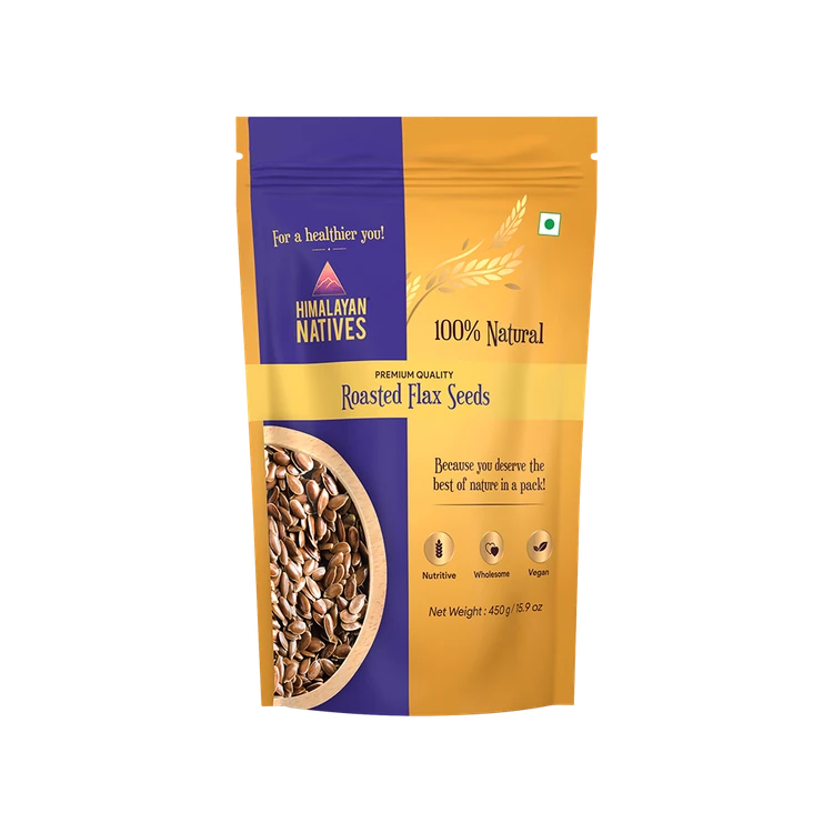Himalayan Natives 100% Natural Roasted Flax Seeds