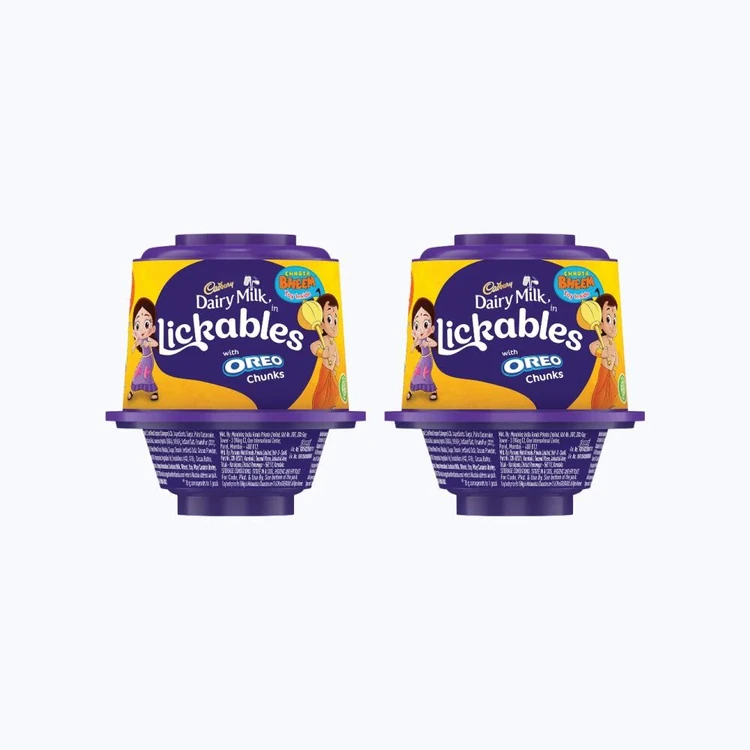 Cadbury Dairy Milk Lickables Shaped Chocolates with Oreo Chunks - Pack of 2