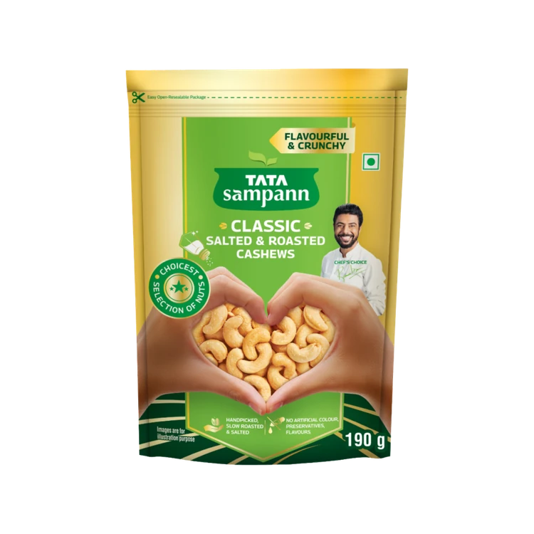 Tata Sampann Classic Salted & Roasted Flavoured Cashew (Flavoured Godambi)