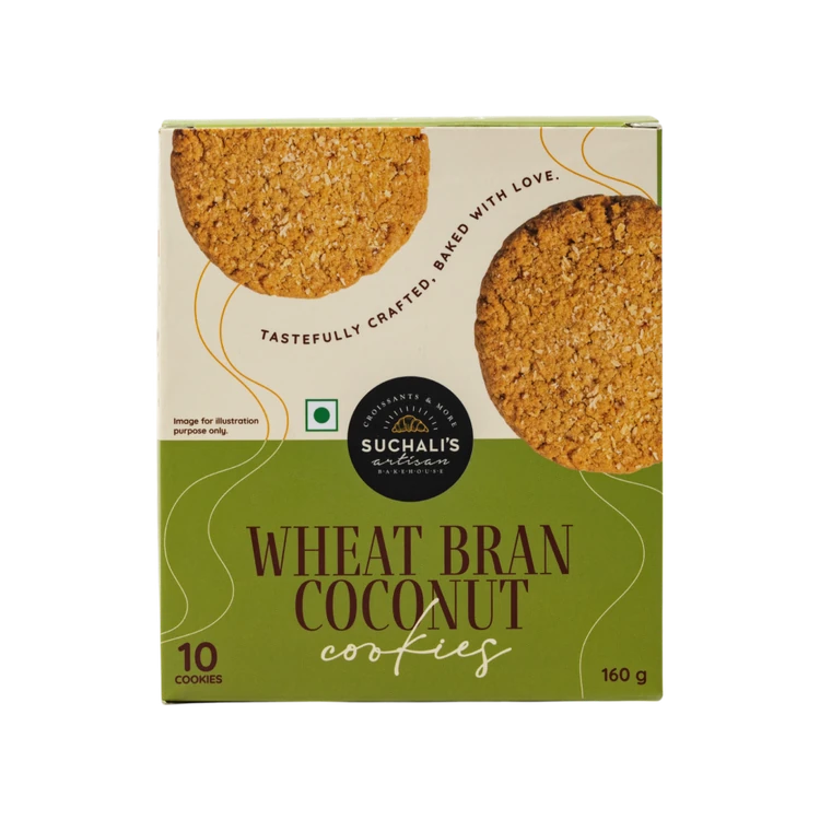 Suchali's Artisan Bakehouse Flavorful Wheat Bran Coconut Cookies