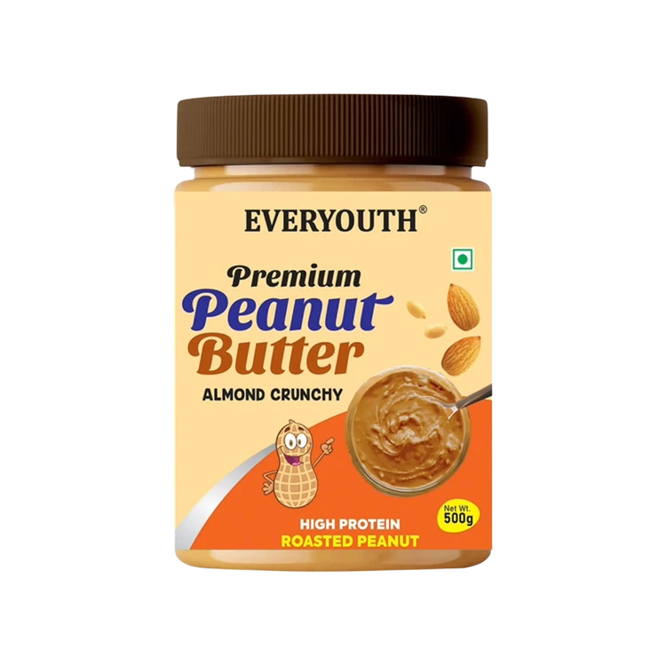 EVERYOUTH Crunchy Peanut Butter With Almonds