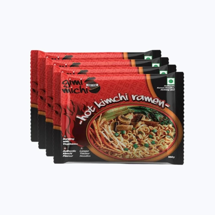 Gimi Michi Hot Kimchi Ramen Instant Noodles