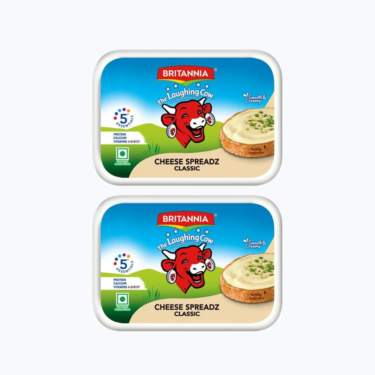 Britannia Laughing Cow Classic Cheese Spread - Pack of 2