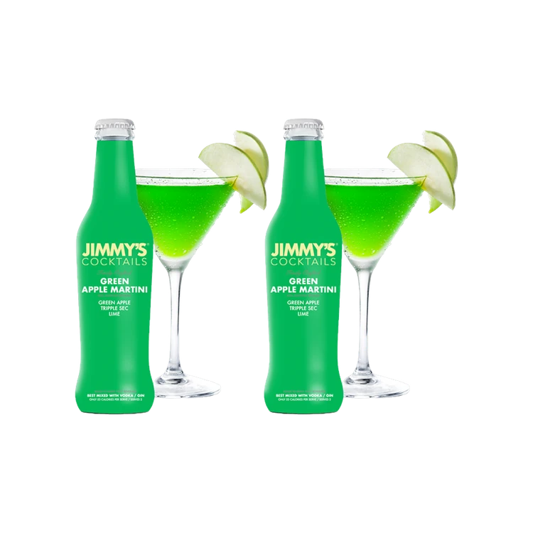 Jimmy's Green Apple Martini Cocktail Mix - Pack of 2