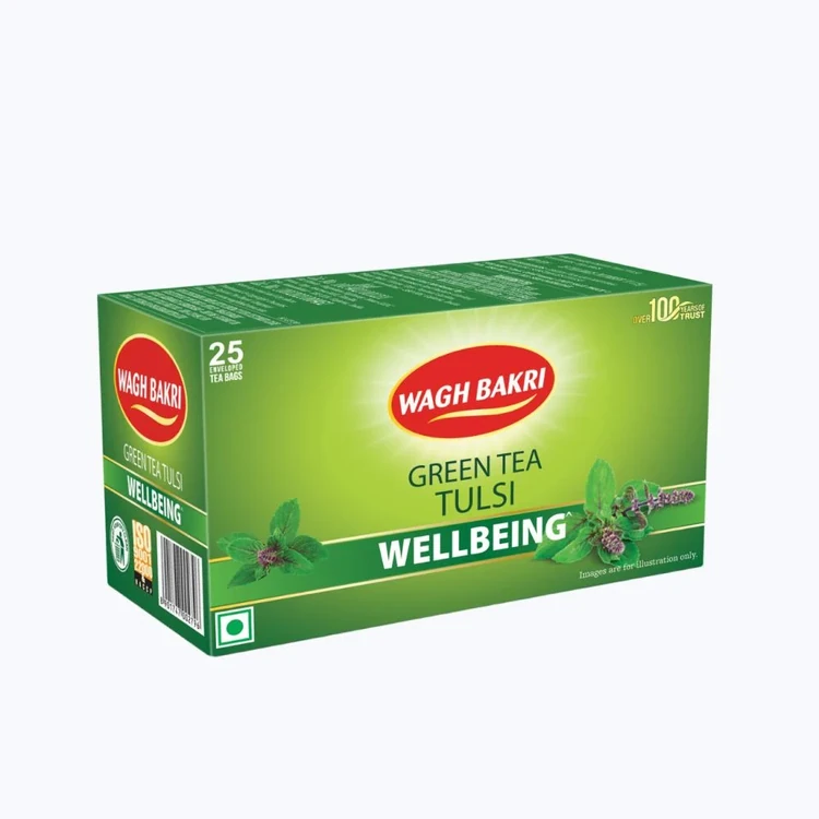 Wagh Bakri Tulsi Green Tea