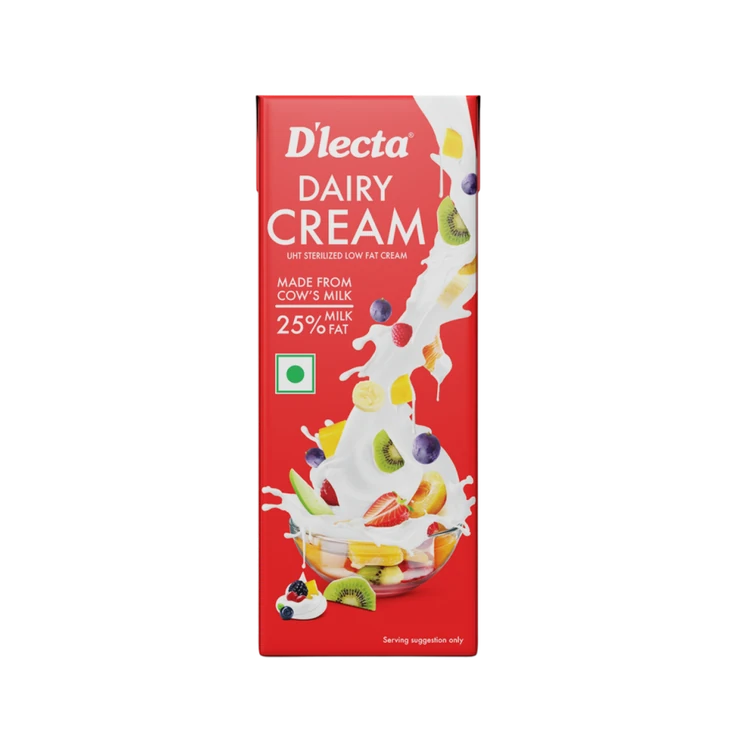 D'lecta Dairy Fresh Cream - 25% Fat
