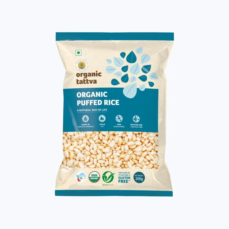 Organic Tattva Puffed Rice (Long Grain) (Kallepuri)