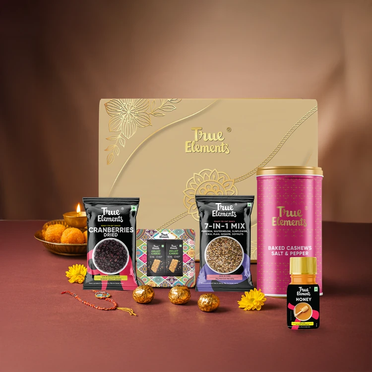 True Elements Gourmet Dry Fruits Gift Pack (Festive Edition) (Dry Fruits Udugore Pack)