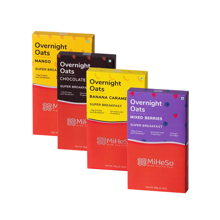 Miheso Mind Health Soul Overnight Flavoured Oats