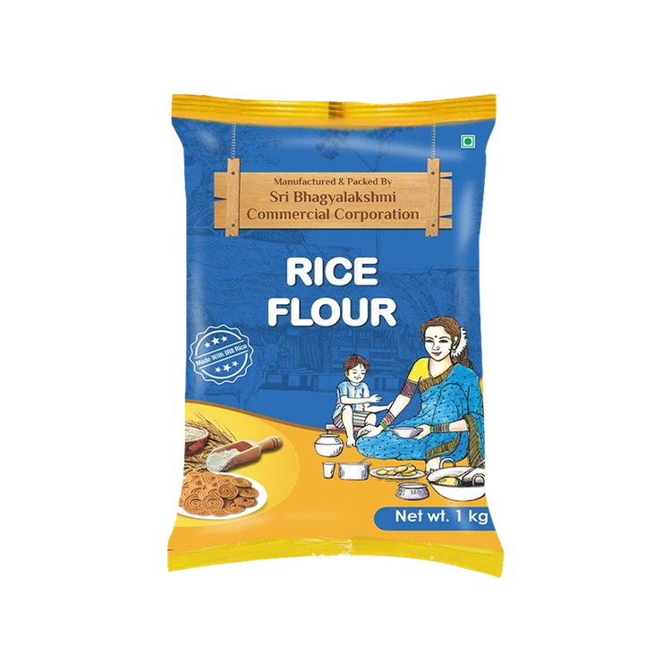 Bhagyalakshmi Rice Flour - Pack of 2 (Akki Hittu)