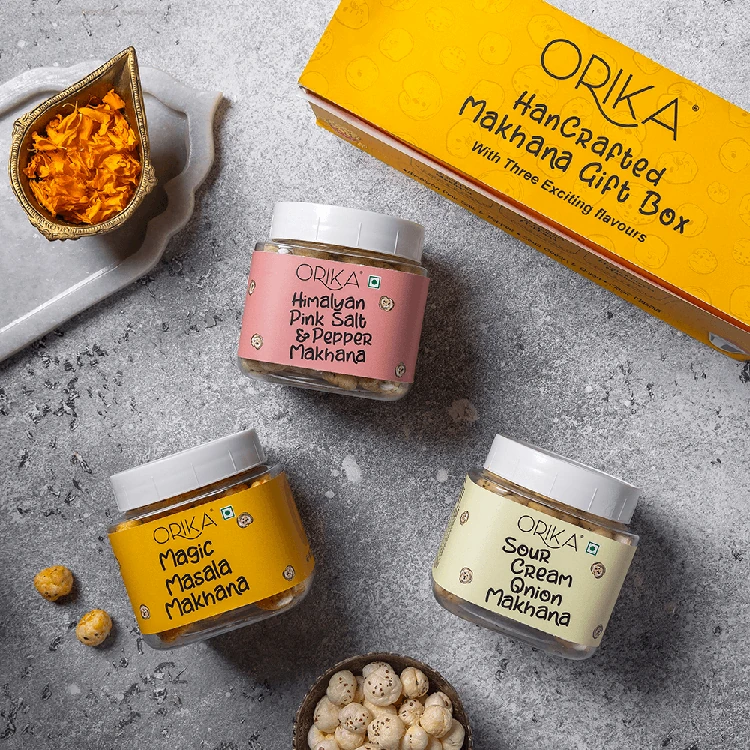 Orika Handcrafted Makhana Dry Fruits Gift Pack