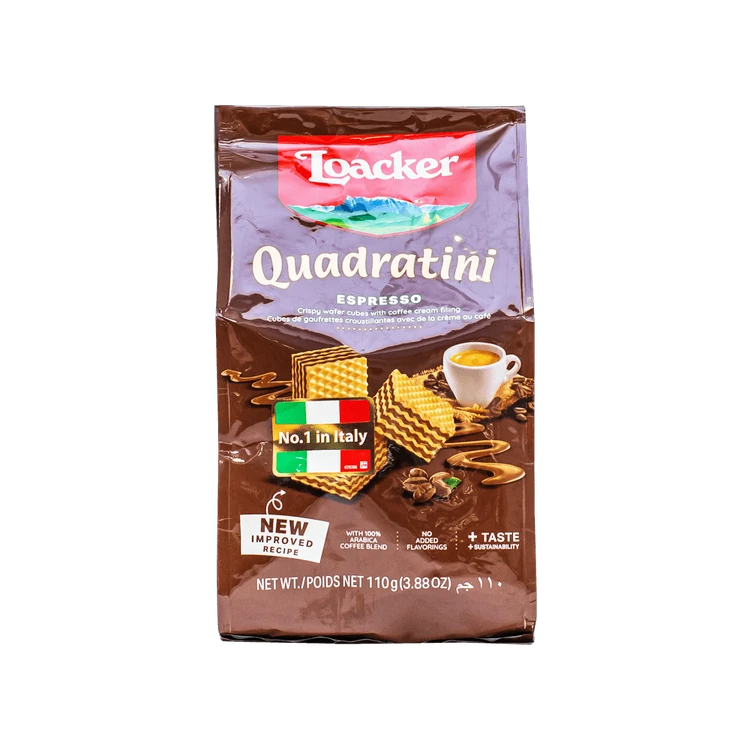 Loacker Quadratini Espresso Wafer Biscuit