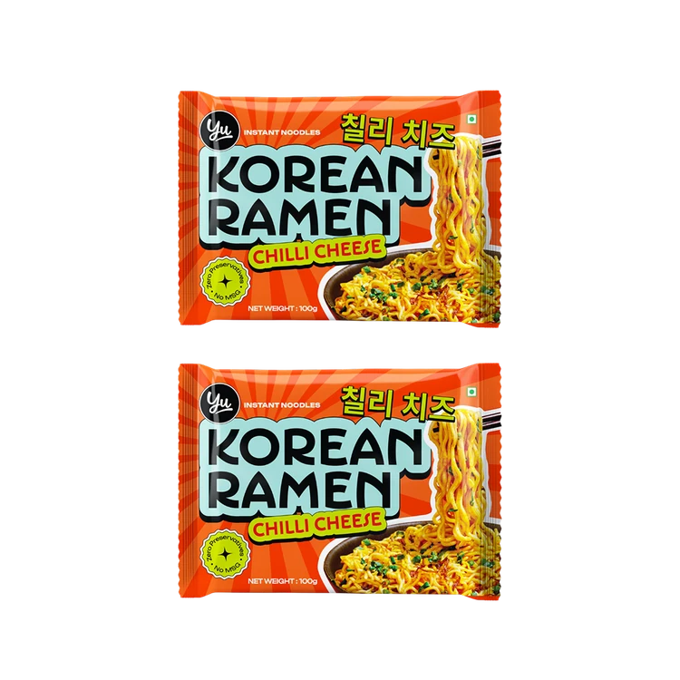 Yu Chilli Cheese Korean Ramen Instant Noodles - Pack of 2