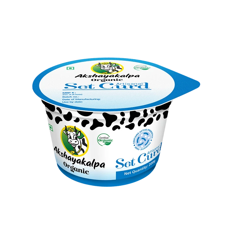 Akshayakalpa Organic Artisanal Organic Set Cup Curd