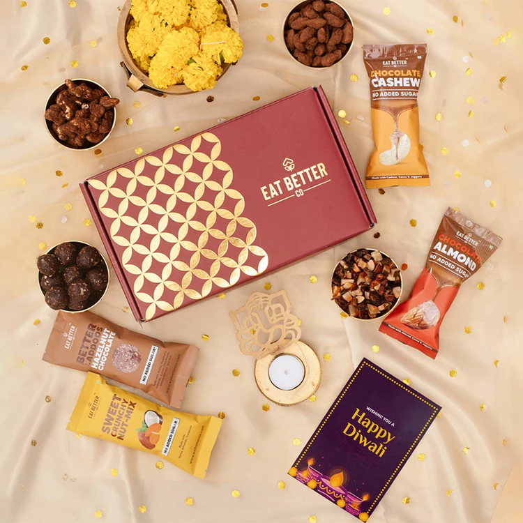 Eat Better Co - Red Gold Dry-Fruit Diwali Gift Pack