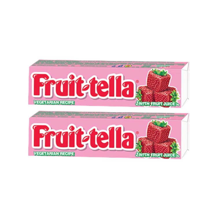 Fruittella Strawberry Flavour Chewy Toffee - Pack of 2