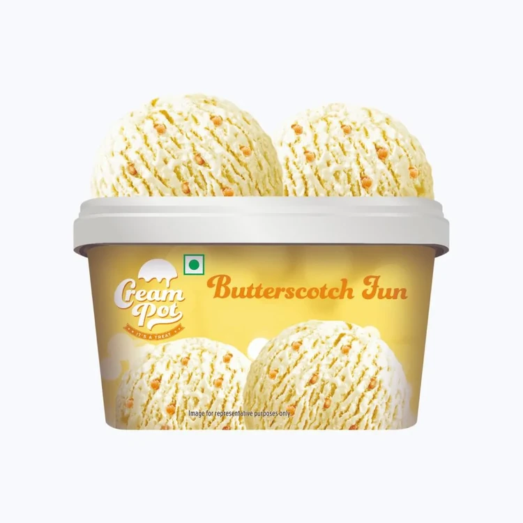 Cream Pot Butterscotch Frozen Dessert Tub