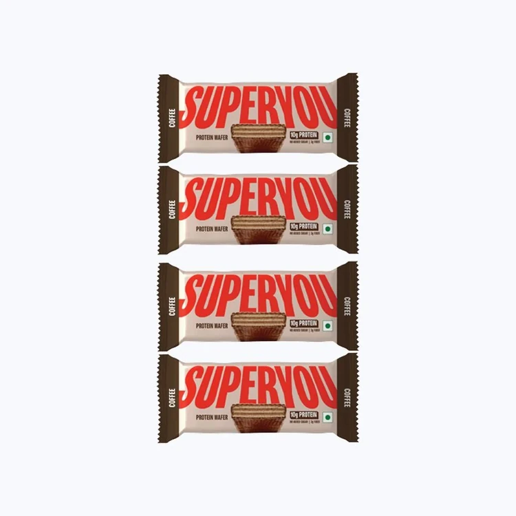 SuperYou Coffee Protein Wafer Bar - Pack of 4