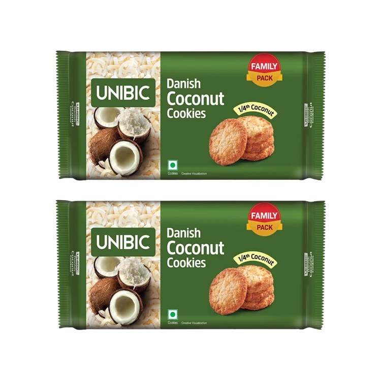 Unibic Danish Coconut Cookies - Pack of 2