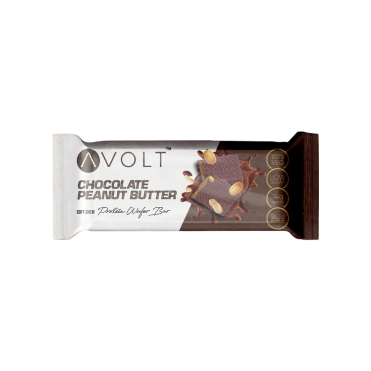 Avolt Chocolate Peanut Butter 14g Protein Wafer Bar