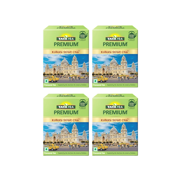 Tata Tea Premium Kolkata Street Chai - Pack of 4
