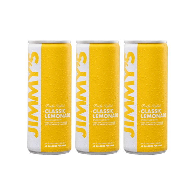 Jimmy's Classic Lemonade Sparkling Drink - Pack of 3
