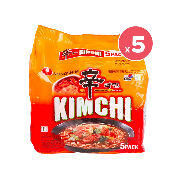 Nongshim Shin Ramyun Kimchi Flavoured Instant Noodles