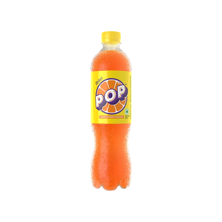 Bisleri Pop Orange Flavour Orange Soft Drink