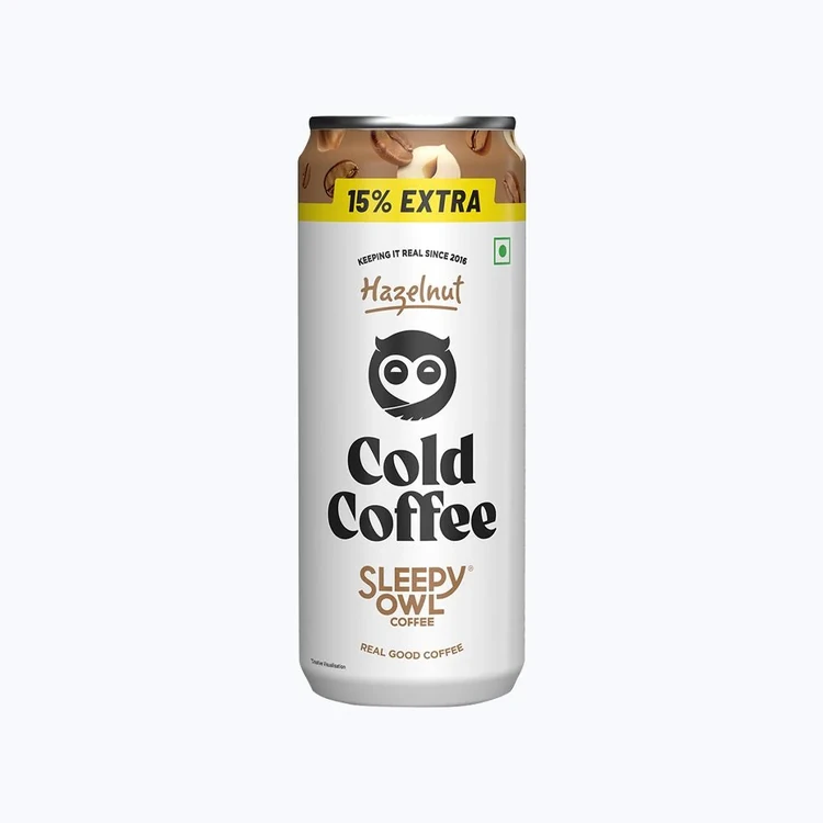 Sleepy Owl Hazelnut Cold Coffee Can