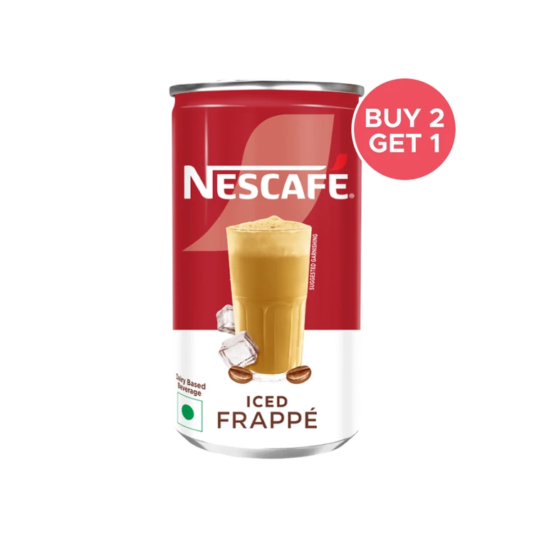 Nescafe Cafe Style Cold Coffee, Iced Frappe - Buy 2 Get 1 Free