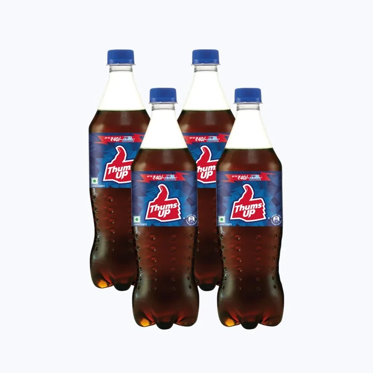 Thums Up Cola Soft Drink (750 ml) - Pack of 4