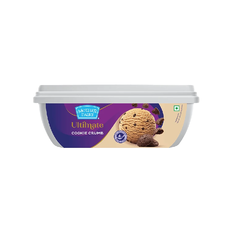 Mother Dairy Cookie Crumb Ice Cream Tub