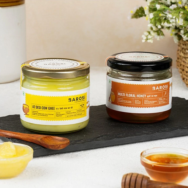 Barosi A2 Desi Cow Ghee & Multi Floral Honey Gift Pack
