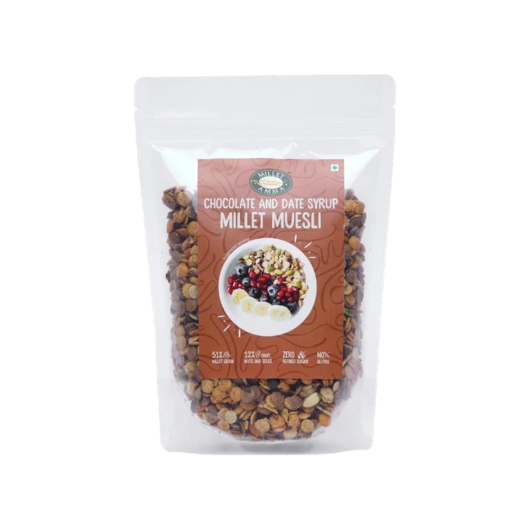 MILLET AMMA Chocolate & Date Syrup Muesli